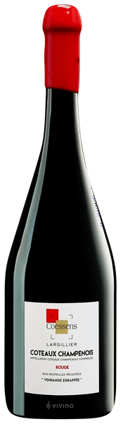 Вино   Coessens  Côteaux Champenois Lieu-dit Largillier Vendange Égrappée  Коэсанс  Кото Шампенуа Льё-Ди Ларжилье Ванданж Эграпе 2017 750 мл 13%
