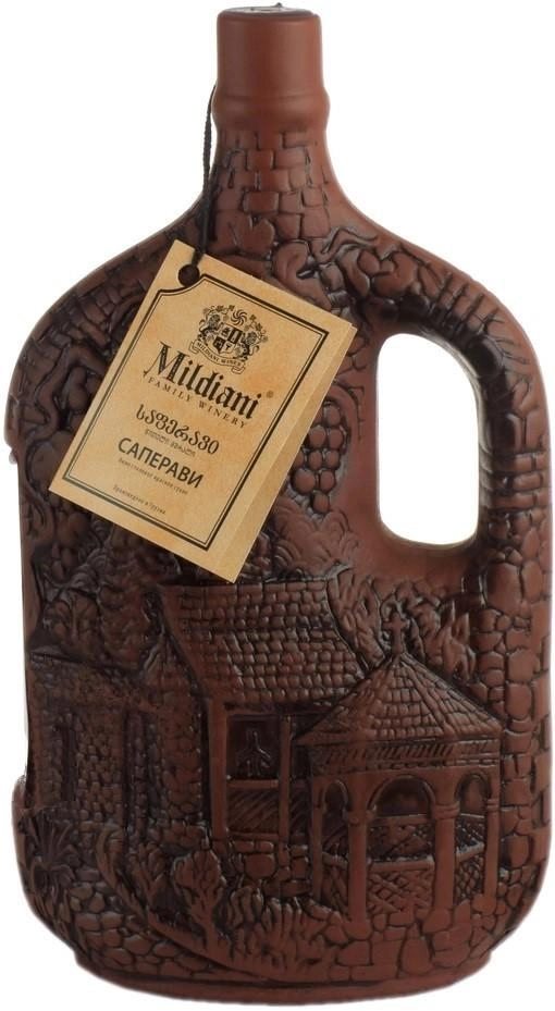 Вино Mildiani Saperavi ceramic bottle "Monastery" Милдиани  Саперави  Монастырь керамика   750 мл