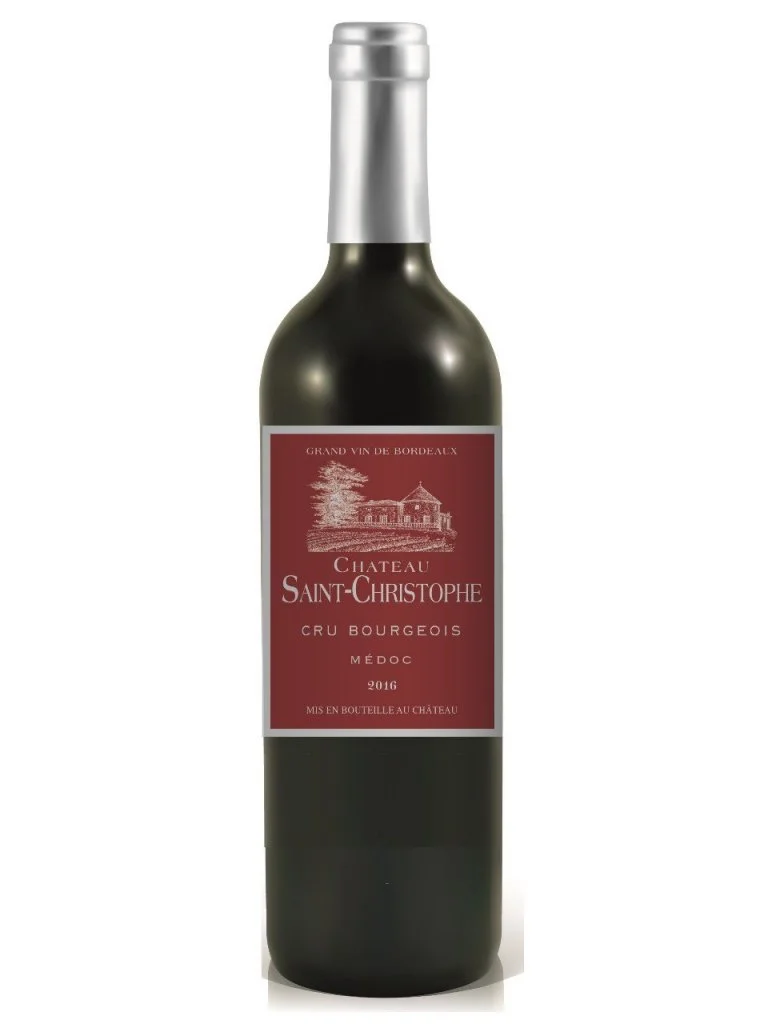 Вино Chateau Saint-Christophe Medoc  Шато Сан-Кристоф Медок 2016   750 мл