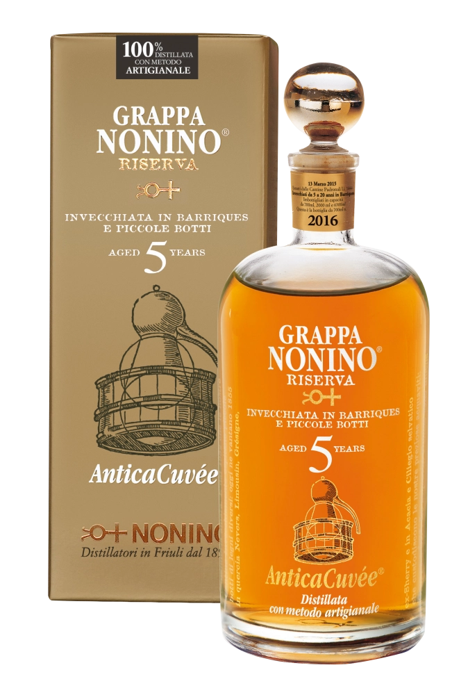 Граппа Grappa Nonino Riserva Antica Cuvee gift in box  700 мл