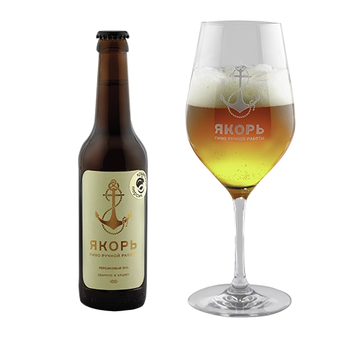 Пиво  фруктовое Якорь Персиковый   эль 330 мл