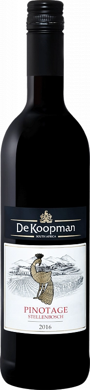 Вино De Koopman Pinotage Stellenbosch WO Koopmanskloof  Де Купман Пинотаж Стелленбош  Купмансклуф  2017 750 мл