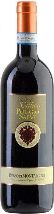 Вино Villa Poggio Salvi Rosso di Montalcino DOC Вилла Поджио Сальви Россо ди Монтальчино 2019 750 мл