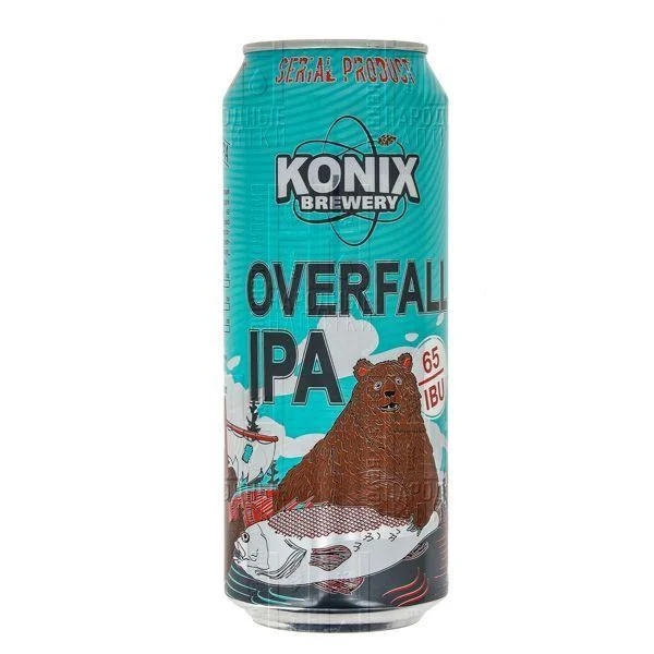 Пиво Konix IPA Overfall/Коникс "ИПА Пороги" 500 мл ж/б