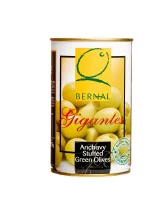 Оливки GIGANTE, фаршированные анчоусом, крупные, в ж/б 350 г (по 15 шт)