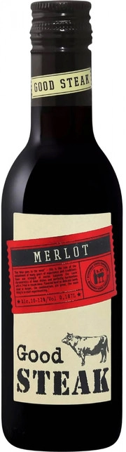 Вино  Good Steak  Merlot    187 мл