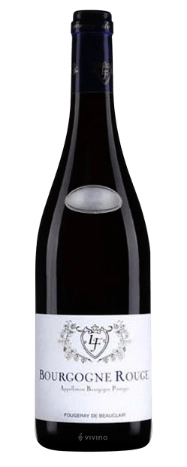 Вино  Domaine Fougeray de Beauclair Bourgogne Rouge  Бургонь Руж   Пино Нуар  2019 750 мл