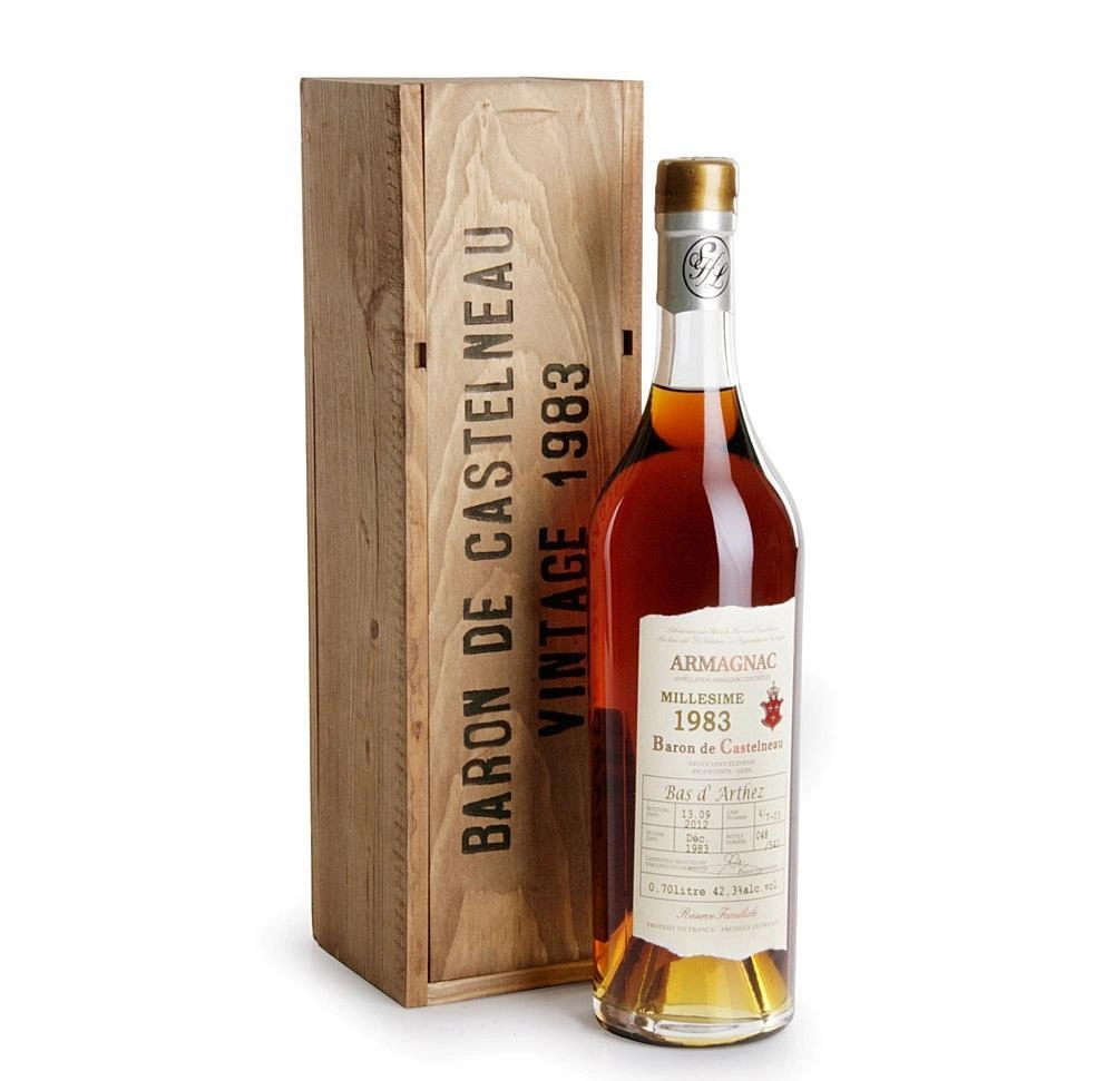 Арманьяк Armagnac Baron de Castelneau 1983 700 мл