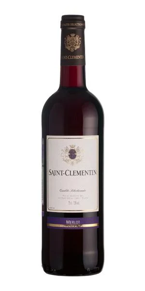 Вино  Saint-Clementin  Merlot  rouge sec  Сэн-Клементэн  Мерло   750 мл