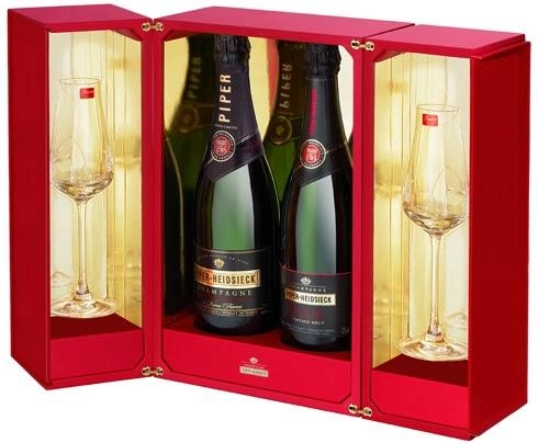 Шампанское Piper-Heidsieck  vintage brut 1996 i vintage brut 2006 i 2 Flutes gift box  750 мл