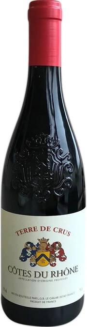 Вино Terre de Crus Rouge, Cotes du Rhone  Терре де Крю Красное 2020 750 мл