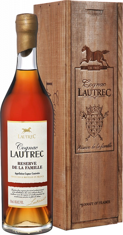 Коньяк Godet Cognac Lautrec Reserve de la famille wooden box 2012 700 мл
