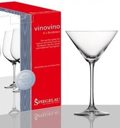Бокал Spiegelau VinoVino Martini Set of 4 glasses in gift box Шпигелау ВиноВино Набор из 4 бокалов для мартини в подарочной упаковке 220 мл