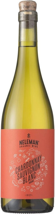 Вино Neleman Chardonnay-Sauvignon Blanc Organic Valencia DO Нелеман Шардоне-Совиньон Блан Органик 2018 750 мл