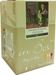 Вино Cotes de Gascogne IGP Domaine de Haubet, «Кот де Гасконь ИГП Домен де Обе», 2013 г., 11%, 5 л