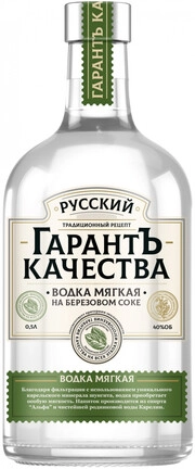 Водка  Русский ГарантЪ Качества  Мягкая на березовом соке  500 мл
