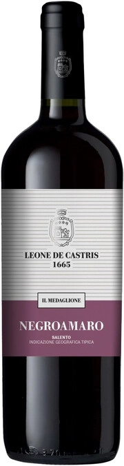 Вино Leone de Castris  Il Medaglione Negroamaro Rosso Salento IGT  Иль Медальоне Негроамаро Россо 2019 750 мл