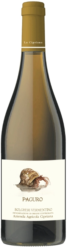 Вино Bolgheri Vermentino Cipriana Paguro  2020 750 мл