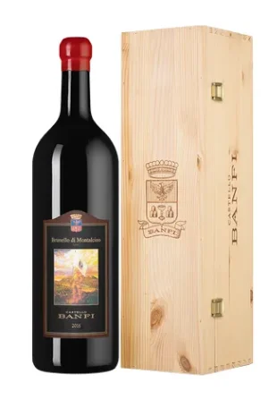 Вино Castello Banfi Brunello di Montalcino DOCG wooden box  2018 3000 мл  14%