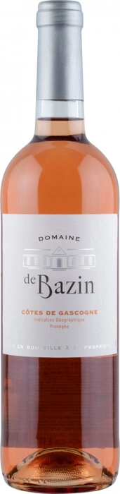 Вино  Domaine de Bazin  Rose  Cotes de Gascogne Домен де Базан   Розе 750 мл
