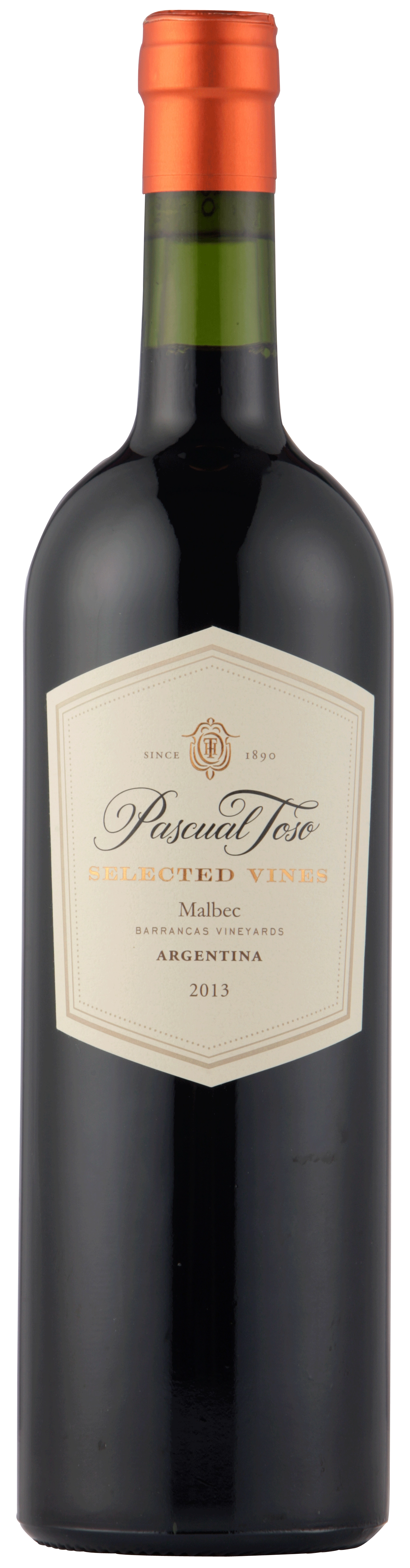 Вино Pascual Toso  Selected Vines Malbec (Barrancas Vineyards)  Паскуаль Тосо  Мальбек Селектед Вайнз  2016 750 мл