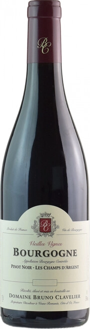 Вино Domaine Bruno Clavelier Bourgogne Pinot Noir Les Champs d'Argent Vieilles Vignes 2019 750 мл 12%