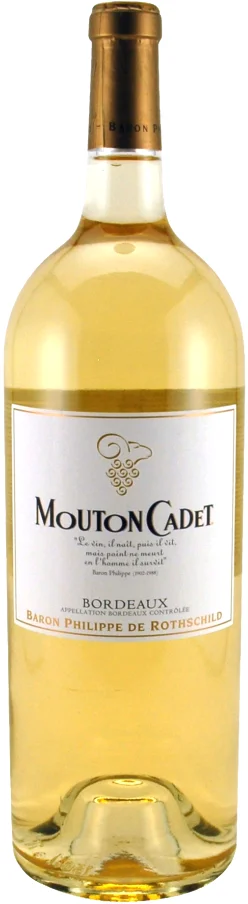 Вино "Mouton Cadet", Bordeaux AOC Blanc, "Мутон Каде" Блан, 2011, 1.5 л