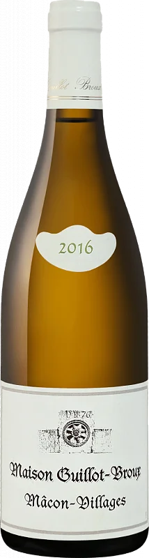 Вино Domaine Guillot-Broux  Macon-Villages AOC  Домэн Гийо-Бру  Макон-Вилляж  2016 750 мл
