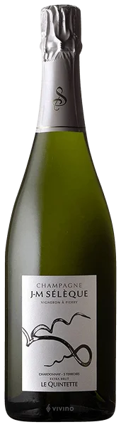 Шампанское J-M Seleque, Quintette, Chardonnay 5 Terroirs, Extra Brut 2021  750 мл 12,5%