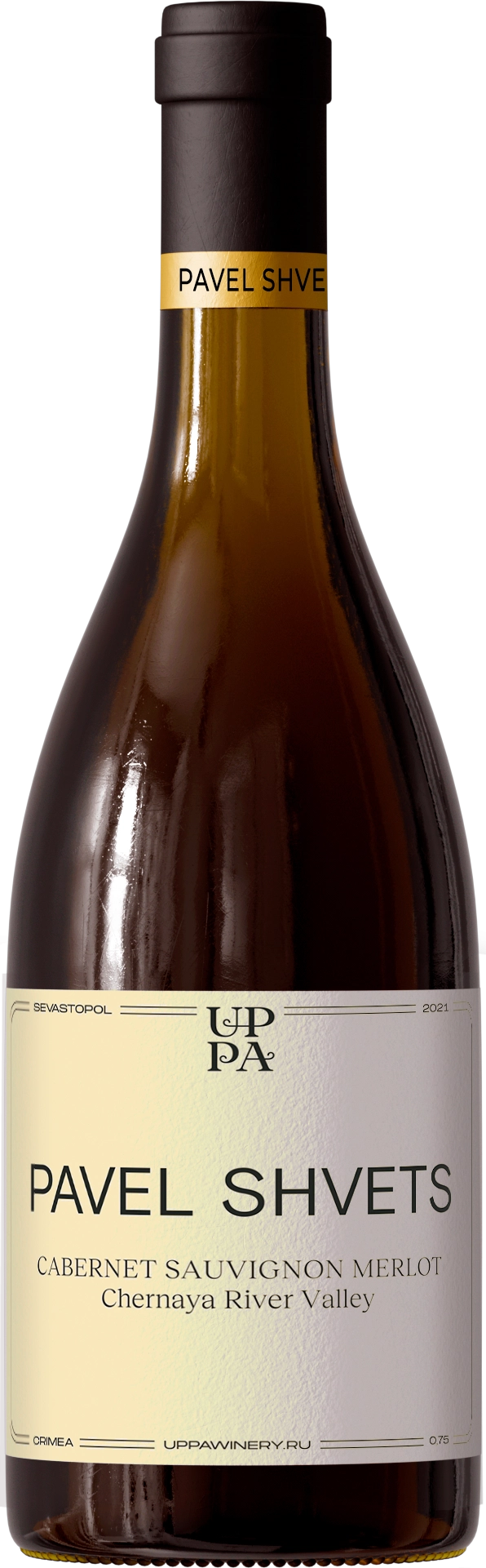 Вино Уппа   Павел Швец   Каберне Совиньон Мерло  2021  750 мл 14%