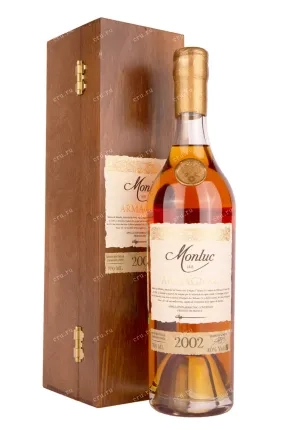 Арманьяк  Monluc Armagnac AOC  wooden box  2002 700 мл