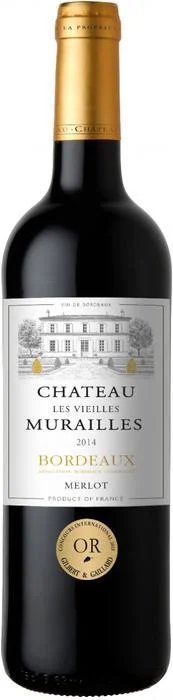 Вино Chateau les Vieilles Murailles Шато ле Вьей Мюрай, Бордо 2014 750 мл