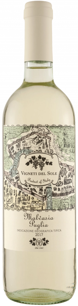Вино Pasqua "Vigneti del Sole"  Malvasia Puglia IGT, Паскуа "Виньети дель Соле" Мальвазия Пулия 2017 750 мл