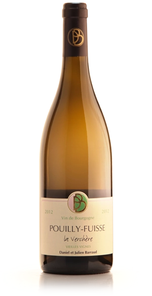 Вино  Daniel & Julien Barraud  Pouilly-Fuisse La Verchere  Vieilles Vigne  Пуйи-Фюиссе Ле Вершер Вьей Винь  белое сухое 2018 750 мл