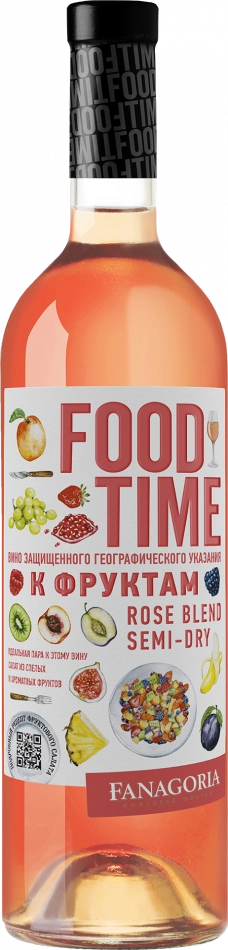 Вино Фанагория Food Time розовое полусухое 750 мл