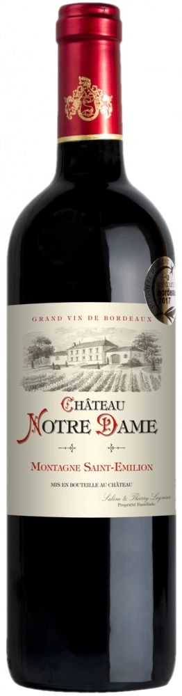 Вино Maison Sichel Château Notre Dame Cuvee du Moulin Montagne Saint Emilion AOC Шато Нотр Дам Кюве де Мулан Монтань Сент-Эмильон  2016 750 мл  14%