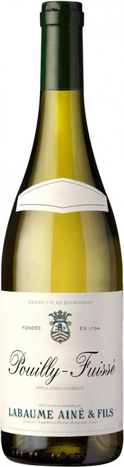 Вино Labaume Aine & Fils Bourgogne Pouilly-Fuisse Blanc AOC Лябом Эне и Фис Бургонь Пюйи-Фюссе Блан 2018 750 мл