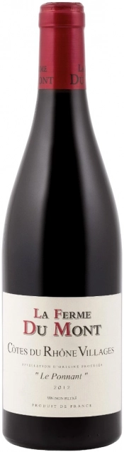 Вино La Ferme Du Mont Le Ponnant Cotes du Rhone Villages AOP Ла Ферм Дю Мон Ле Поннант Кот дю Рон Вилляж 2013 750 мл