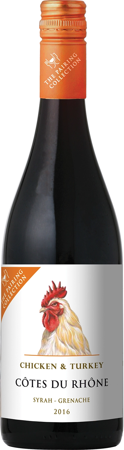 Вино  Barton & Guestier The Pairing Collection Chicken & Turkey Syrah - Grenache Cotes du Rhone AOP  Бартон и Гестье Идеальное Сочетание Курица и Индейка Сира - Гренаш Кот дю Рон   750 мл