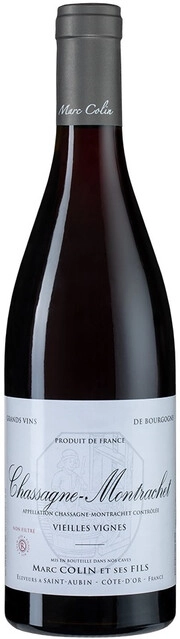 Вино Marc Colin et Fils Chassagne-Montrachet AOC Vieilles Vignes  Марк Колин э Фис Шассань-Монраше Вьей Винь 2019 750 мл  13%