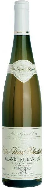 Вино Domaine Schoffit Pinot Gris Alsace Grand Cru AOC Rangen de Thann "Clos St Theobald" Vendage Tardive, Пино Гри Эльзас Гран Крю АОС Ранген де Тан "Кло Сэн-Теобальд" Вандаж Тардив 0.75 2002