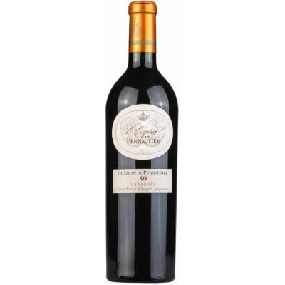 Вино Vignobles Lorgeril Chateau de Pennautier L'Esprit de Pennautier Carbardes AOC Виньобль Лоржериль Шато де Пеннотье Л' Эспри де Пеннотье Кабардес 2015 750 мл