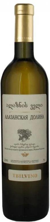Вино Tbilvino Alazani Valley White Тбилвино Алазанская Долина белое 2013 750 мл