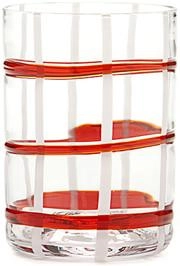 Бокал Zafferano Tumbler Twiddle Rosso  Дзафферано Тумблер Твиддл Прозрачно-красный 350 мл