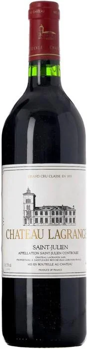 Вино Chateau Lagrange Saint-Julien AOC 3-me Grand Cru Шато Лагранж Сен-Жюльен 3-й Гран Крю 1996  750 мл