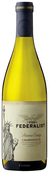 Вино  The  Federalist Chardonnay Mendocino County   2022  750 мл