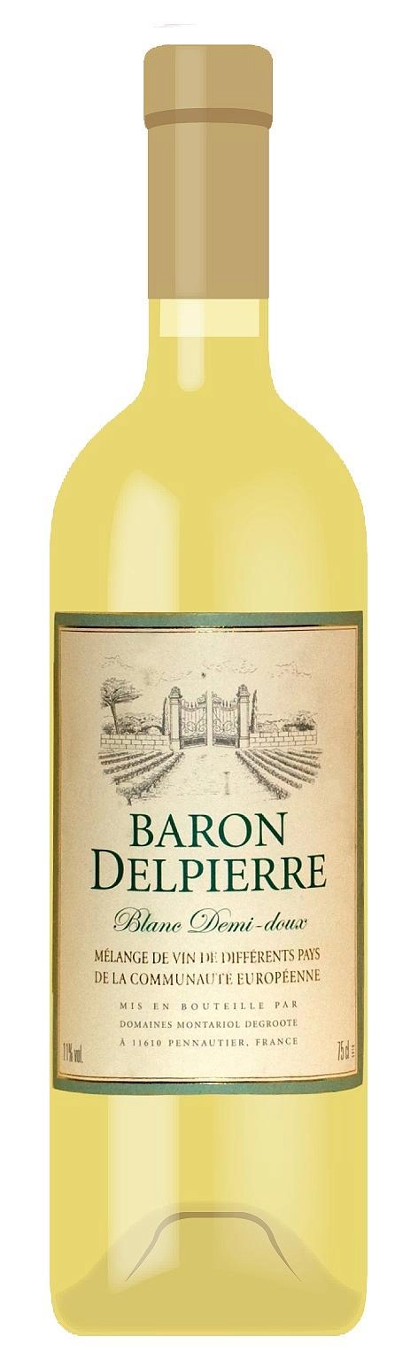 Вино DOMAINES MONTARIOL DEGROOTE  BARON DELPIERRE Blanc Demi-Doux white semi sweet  0,75
