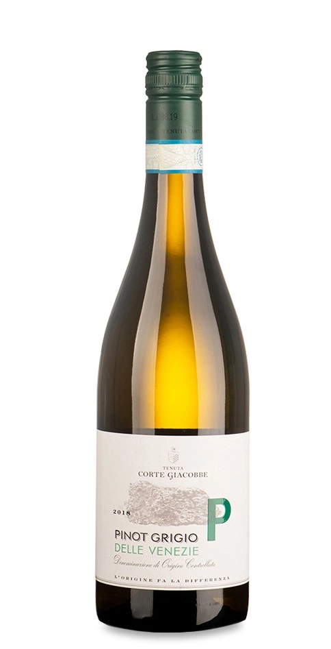 Вино Tenuta di Corte Giacobbe Pinot Grigio delle Venezie  Тенута Ди Корте Джакоббе Пино Гриджио Рамато Делле Венеция  2019  750 мл