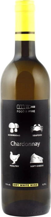 Вино  Food and Wine   Chardonnay   750 мл