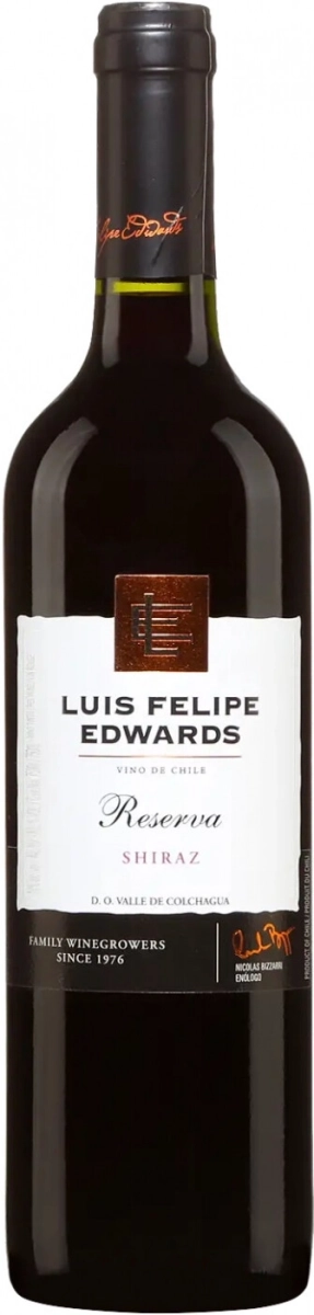 Вино  Luis Felipe Edwards  Reserva  Shiraz Valle de Colchagua DO  2021  750 мл